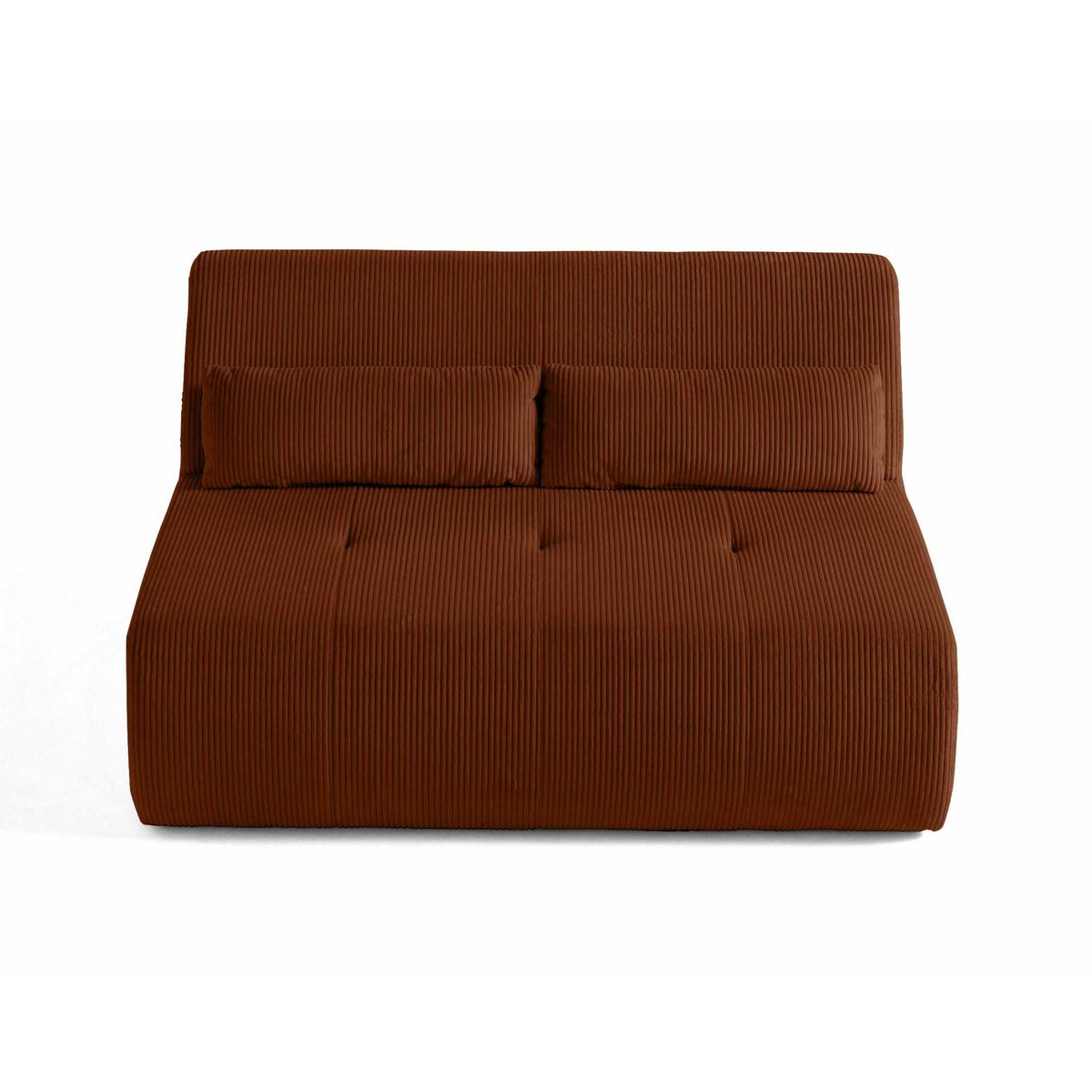 LISA DESIGN Onyx - canapé droit 2 places - en velours côtelé