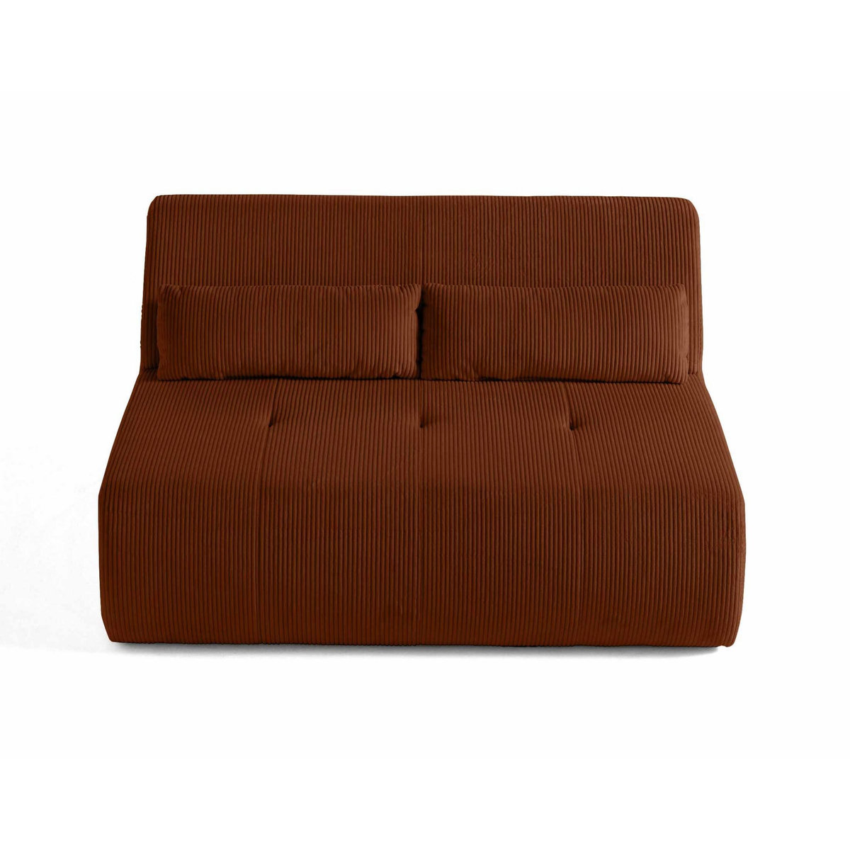 LISA DESIGN Onyx - canapé droit 2 places - en velours côtelé