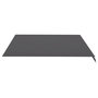 Voir la diapositive 4 : VIDAXL Tissu de remplacement pour auvent Anthracite 4x3,5 m