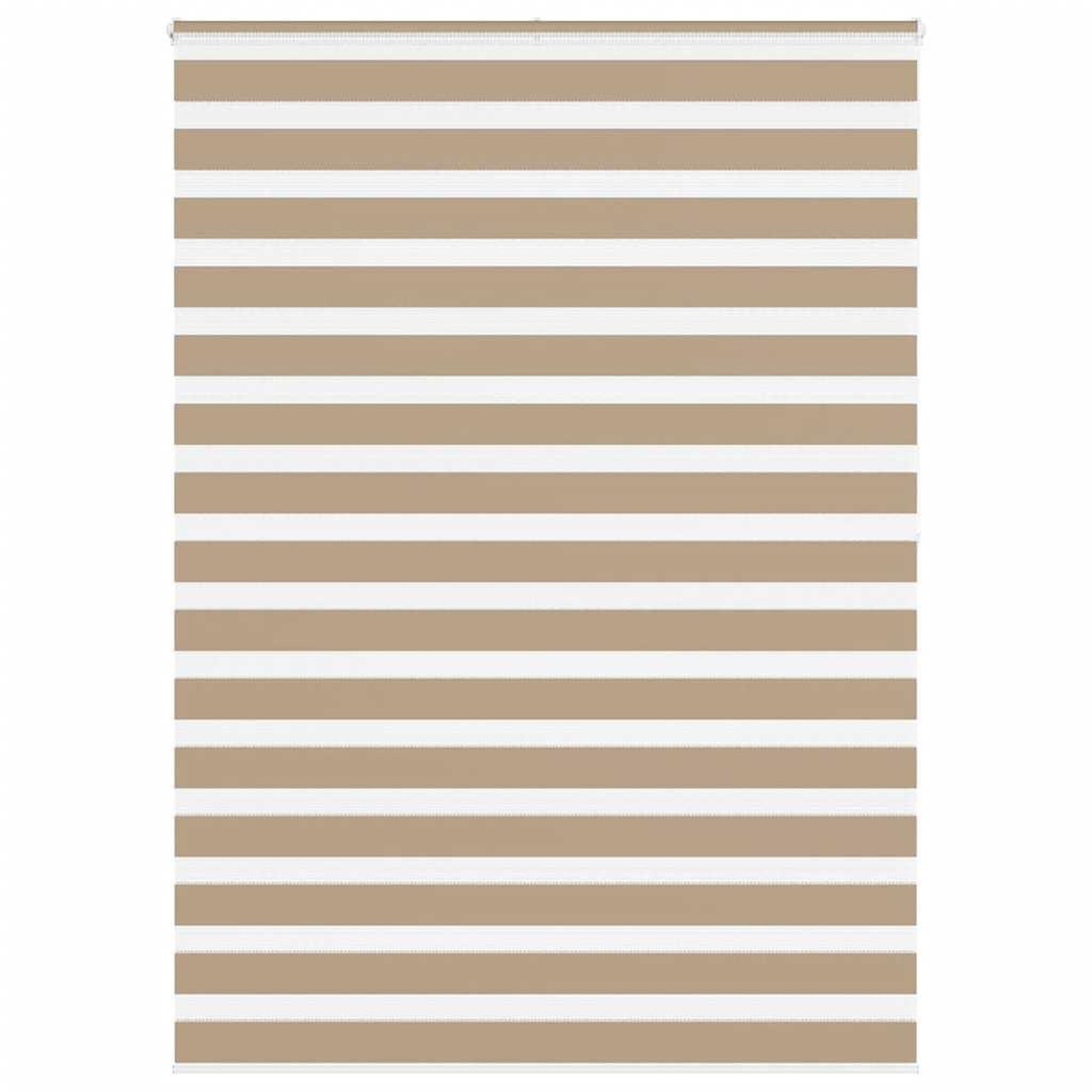 VIDAXL Store zebre marron sable largeur du tissu 150,9 cm polyester
