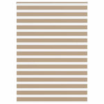 VIDAXL Store zebre marron sable largeur du tissu 150,9 cm polyester