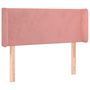 Voir la diapositive 2 : VIDAXL Tete de lit avec oreilles Rose 103x16x78/88 cm Velours