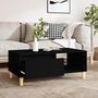 Voir la diapositive 3 : VIDAXL Table basse Noir 90x50x36,5 cm Bois d'ingenierie
