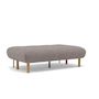 Voir la diapositive 2 : BEST MOBILIER Soan - banquette 2 places convertible clic-clac en velours texturé