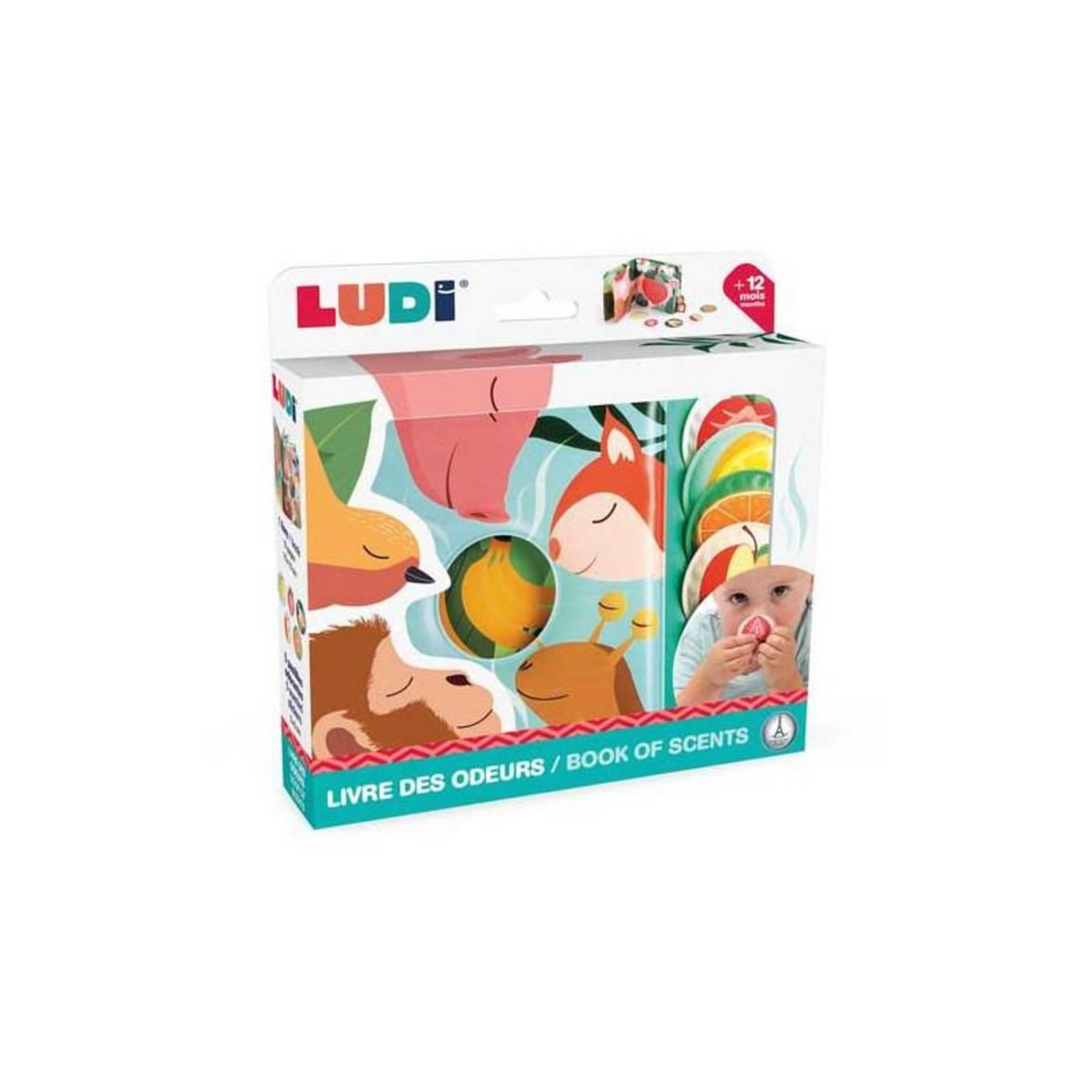 LUDI Jeu d éveil Ludi Livre des Odeurs Fruits