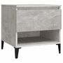 Voir la diapositive 2 : VIDAXL Table d'appoint Gris beton 50x46x50 cm Bois d'ingenierie