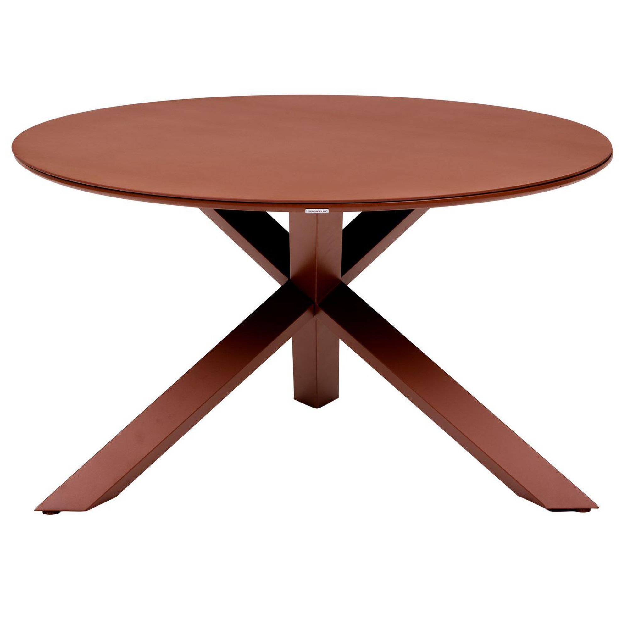 Voir la diapositive 1 : HESPERIDE Table de jardin ronde en aluminium 6 places oryon