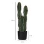 Voir la diapositive 3 : OUTSUNNY Cactus artificiel grand réalisme 3 pieds dim. Ø 17 x 60H cm pot inclus vert