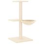 Voir la diapositive 2 : VIDAXL Arbre a chat avec griffoirs en sisal creme 72 cm