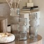 Voir la diapositive 3 : Paris Prix Vase Design en Verre  Bonbon  30cm Gris
