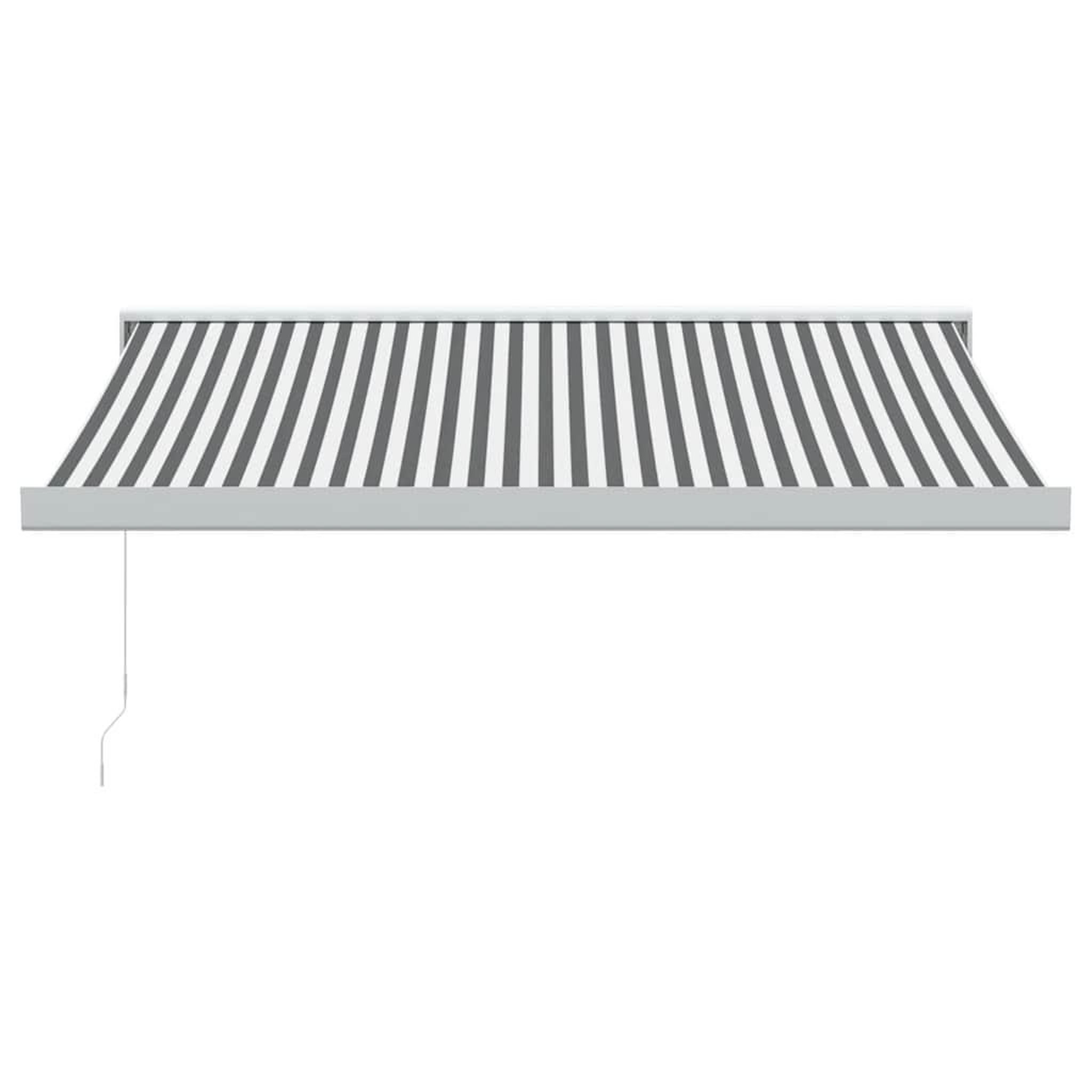 Voir la diapositive 3 : VIDAXL Auvent retractable anthracite et blanc 3,5x2,5m tissu/aluminium