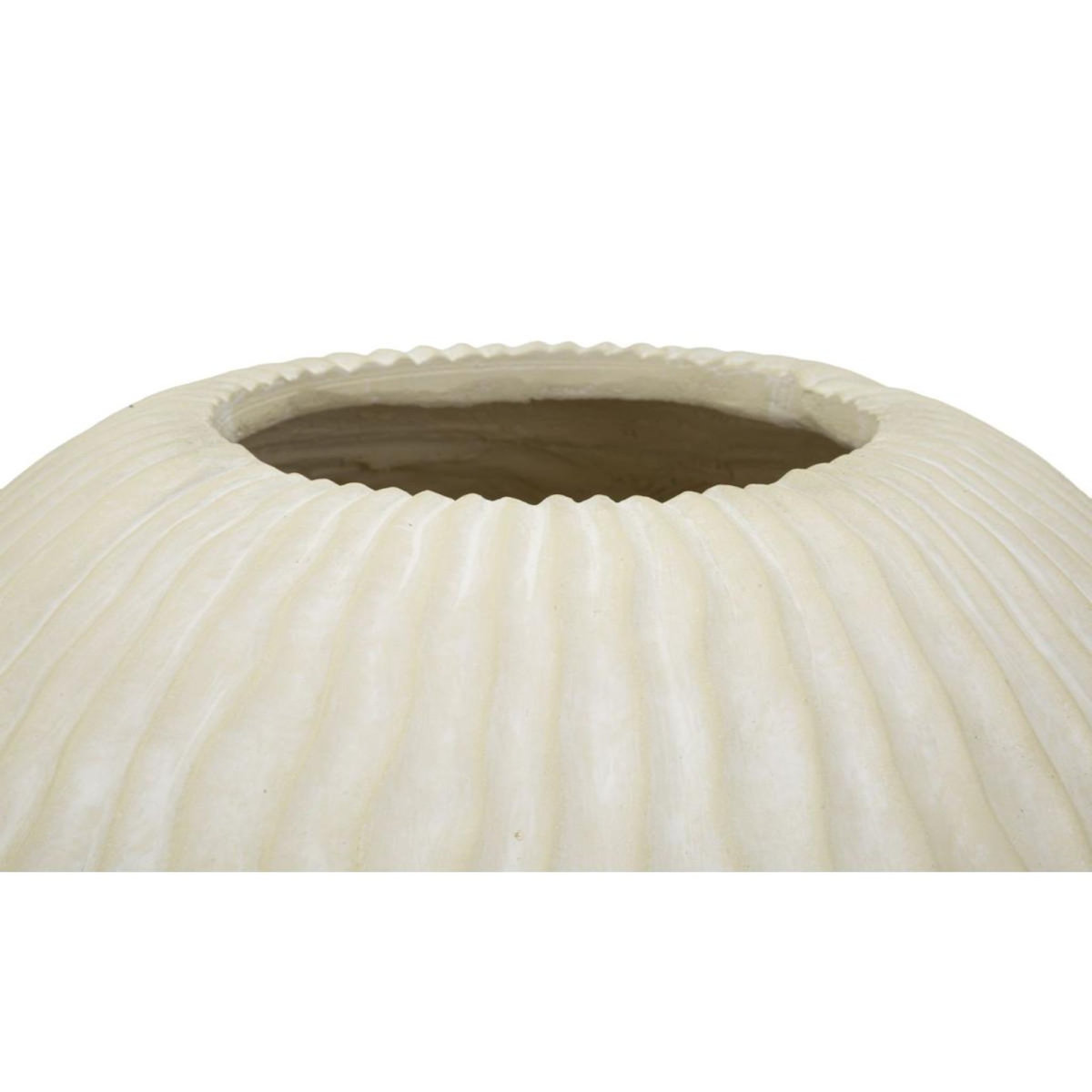 Paris Prix Vase Design Rainuré  Icicle  38cm Crème