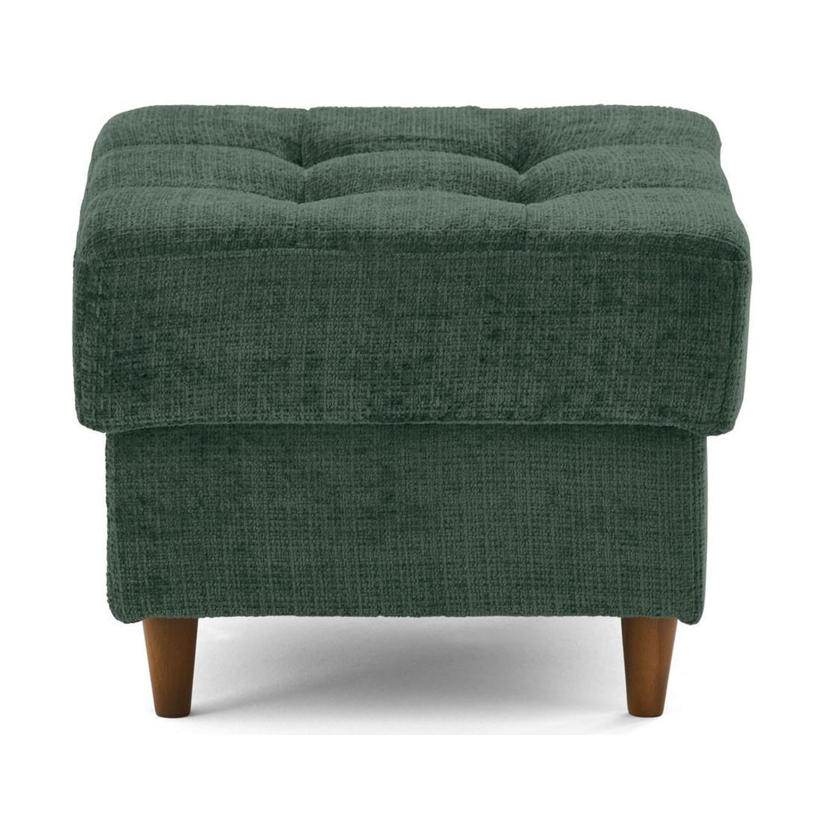 LISA DESIGN Anna - pouf en velours texturé - pieds en bois