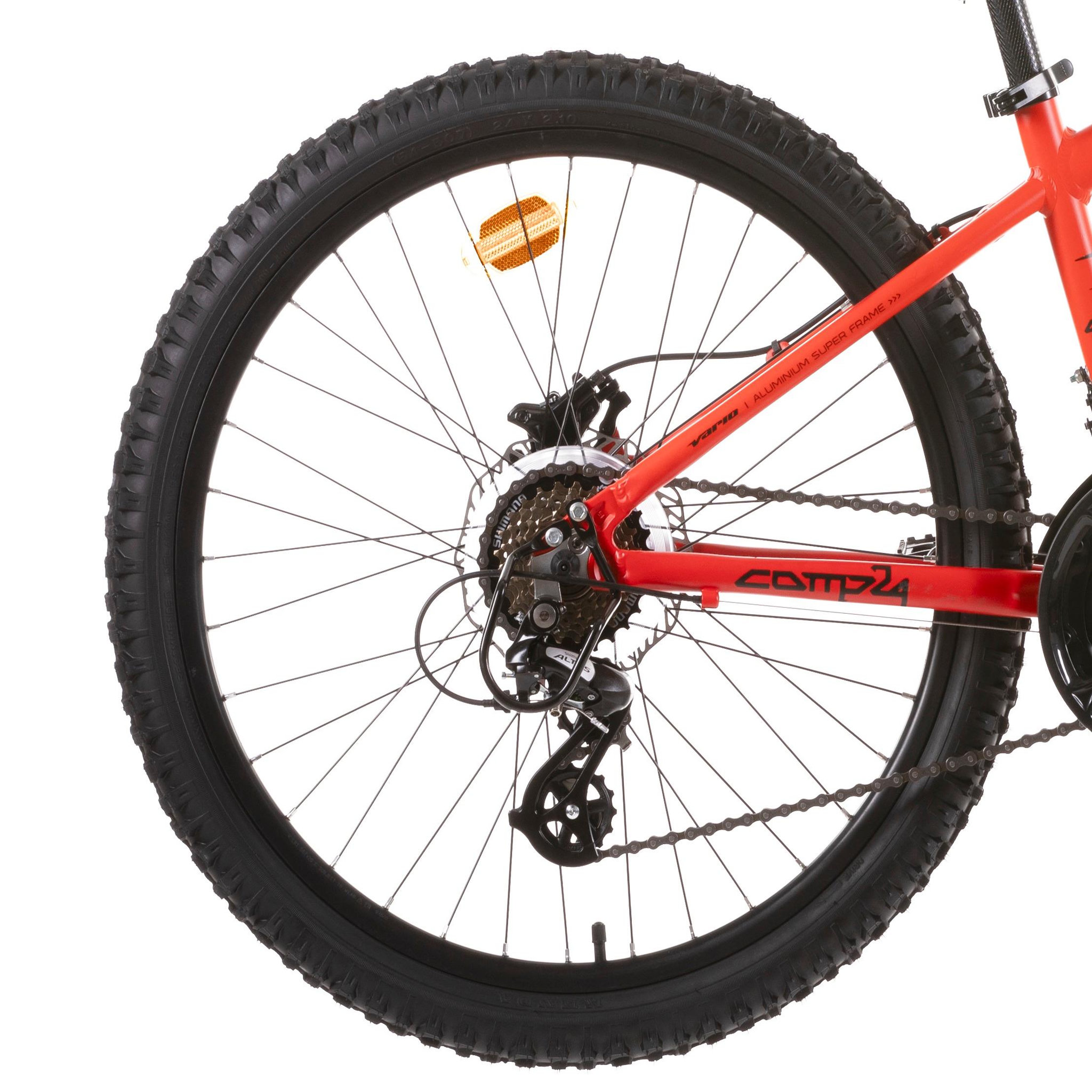 Voir la diapositive 4 : Vélo VTT 24 pouces Telescopique - Cadre Alu. - 24 Vit. - Freins à disque Hydrauliques + Transmission Shimano M310
