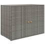 Voir la diapositive 2 : VIDAXL Armoire de rangement jardin Gris 100x55,5x80 cm Resine tressee