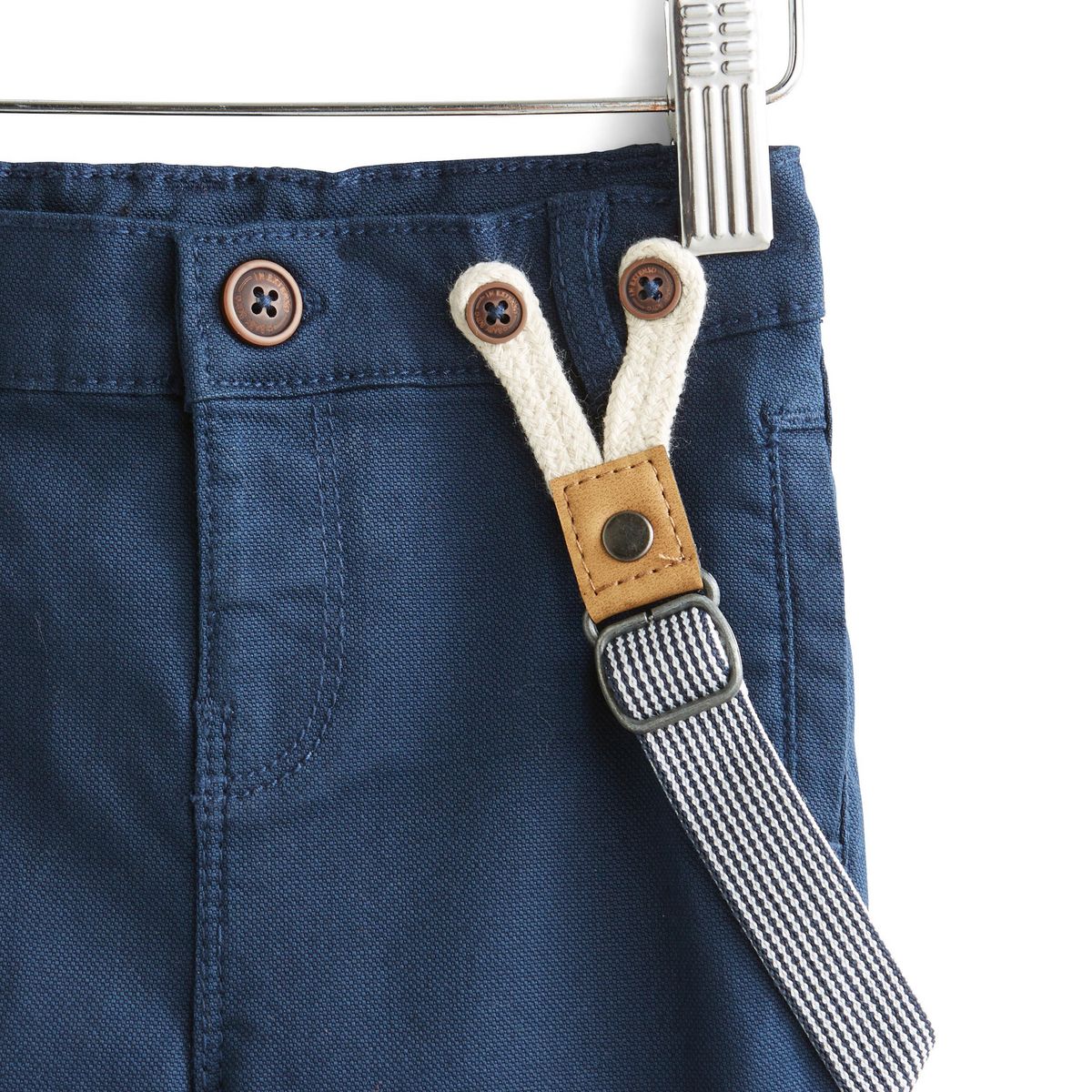 IN EXTENSO Pantalon à bretelles bébé garçon