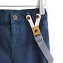 Voir la diapositive 2 : IN EXTENSO Pantalon à bretelles bébé garçon