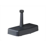 CENTRALE BRICO Pied de parasol anthracite en béton, 20 kg - L 25 x l 51 x H 9 cm