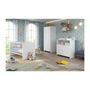 Voir la diapositive 5 : TREND TEAM NIKO Chambre bebe complete : lit 70x140cm + commode a langer + armoire - blanc