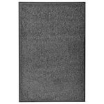 VIDAXL Paillasson lavable Anthracite 60x90 cm