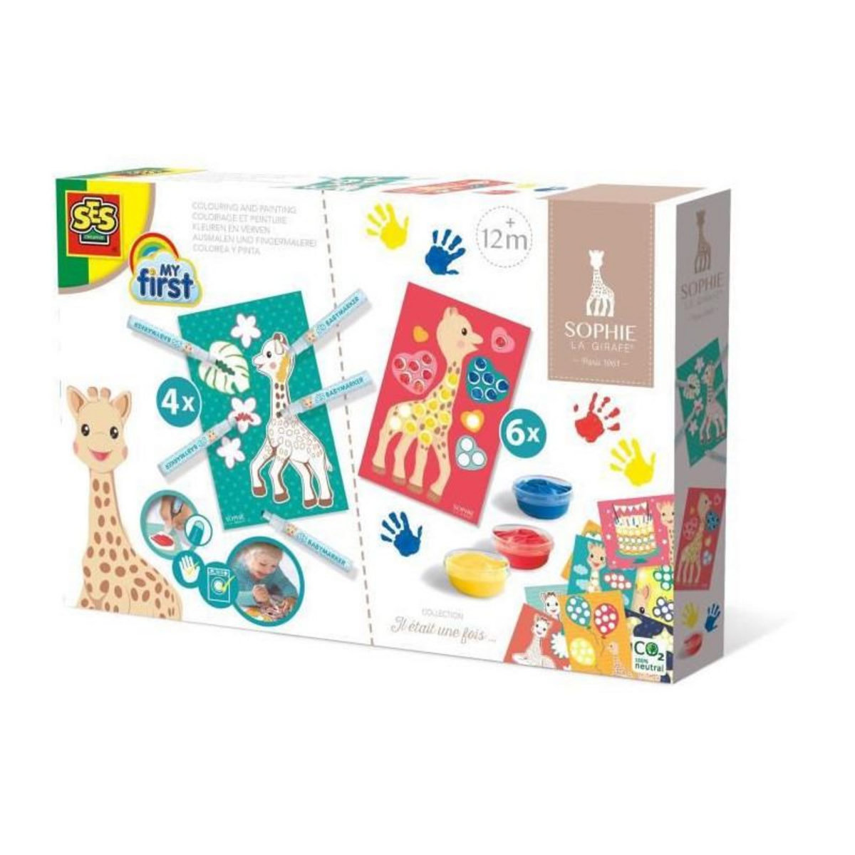 SES Creative SES CREATIVE - Sophie la girafe - Coloriage et peinture