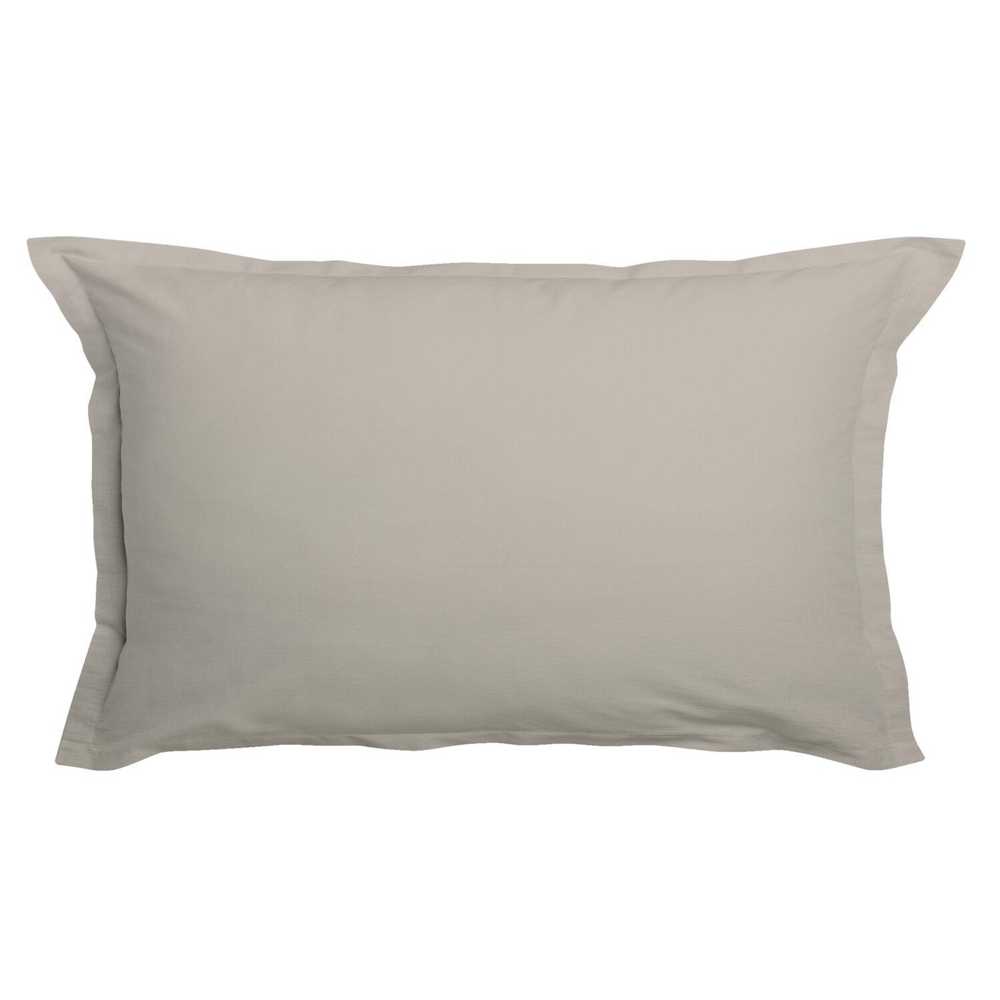 Voir la diapositive 6 : Home collection Paire de taies d'oreiller 100% coton 57fils