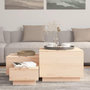 Voir la diapositive 3 : VIDAXL Boîtes de rangement avec couvercles 3 pcs Bois massif de pin