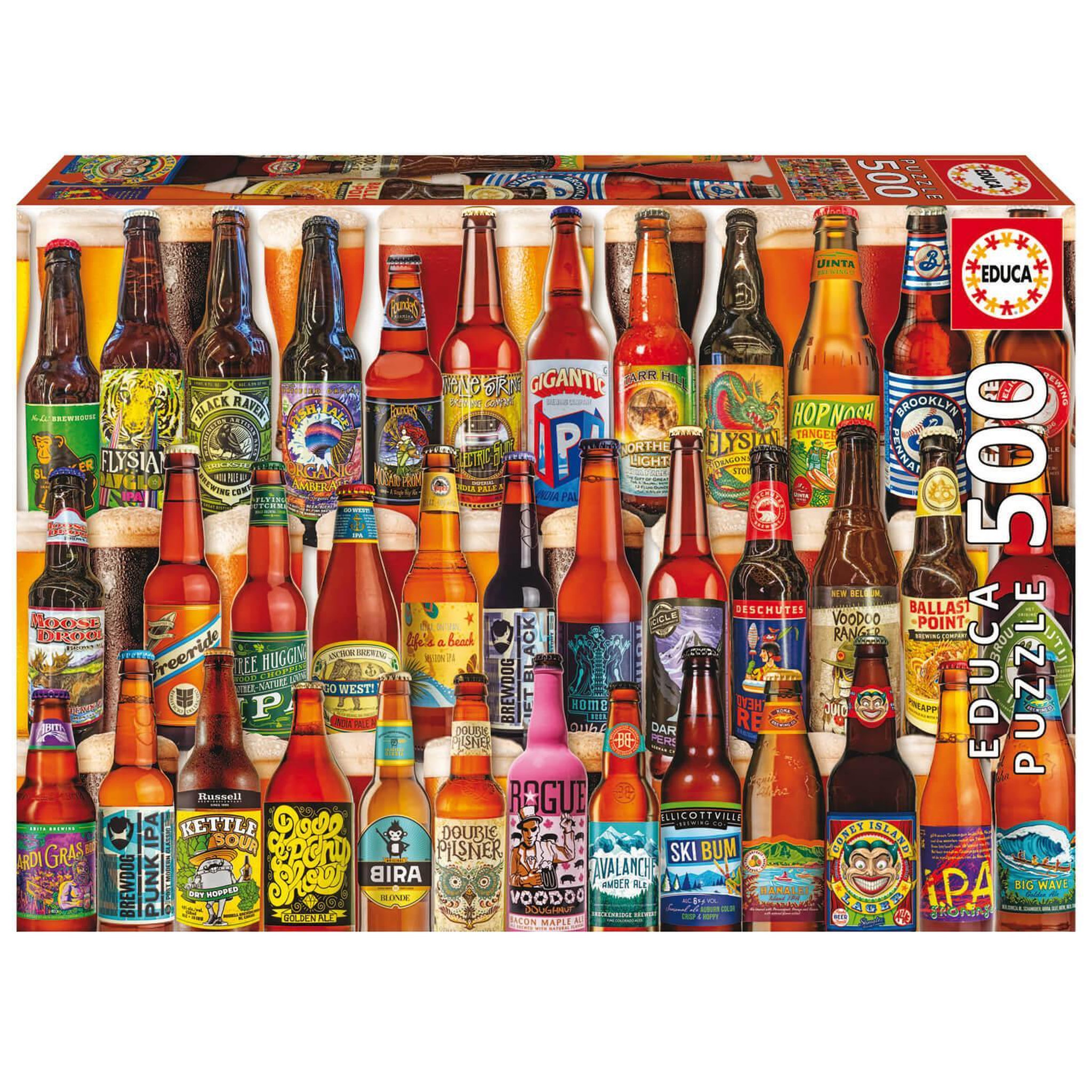 Voir la diapositive 2 : EDUCA Puzzle 500 pièces : Bières Artisanales