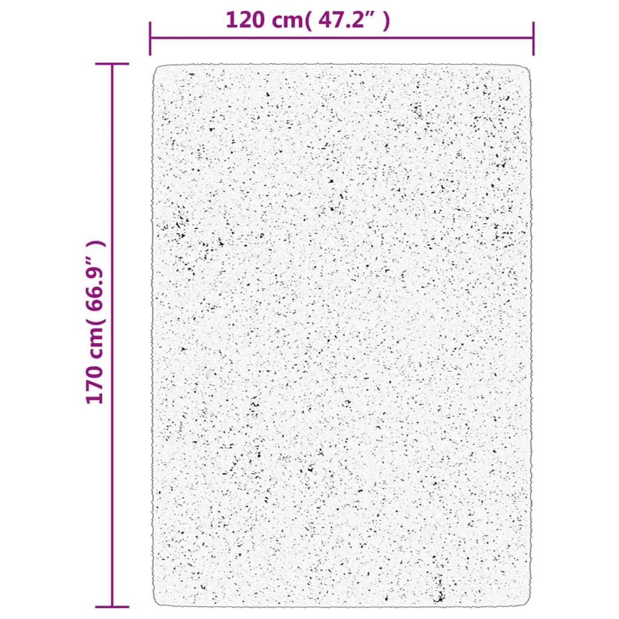 Voir la diapositive 6 : VIDAXL Tapis HUARTE a poils courts doux lavable anthracite 120x170 cm