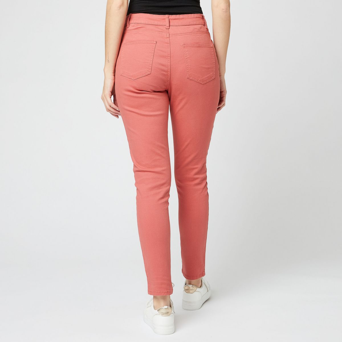 IN EXTENSO Pantalon skinny rose femme