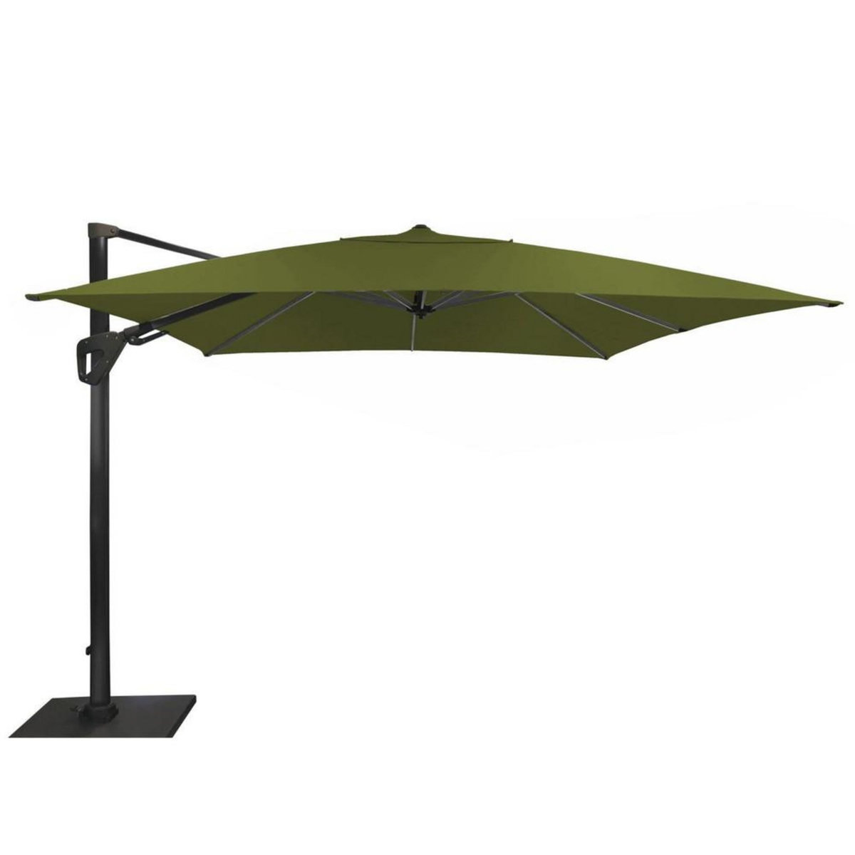 Proloisirs Parasol déporté Elios Sunbrella 3 x 3 m en Alu - green - inclinable et orientable