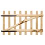 Voir la diapositive 2 : VIDAXL Portillon simple de cloture Bois de noisetier 100x60 cm