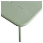 Voir la diapositive 3 : GARDENSTAR Table de jardin rectangulaire - 2/4 places - Acier - Vert pâle