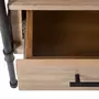ATMOSPHERA Console design bois et métal industriel Siam - L. 100 x H. 75 cm - Noir