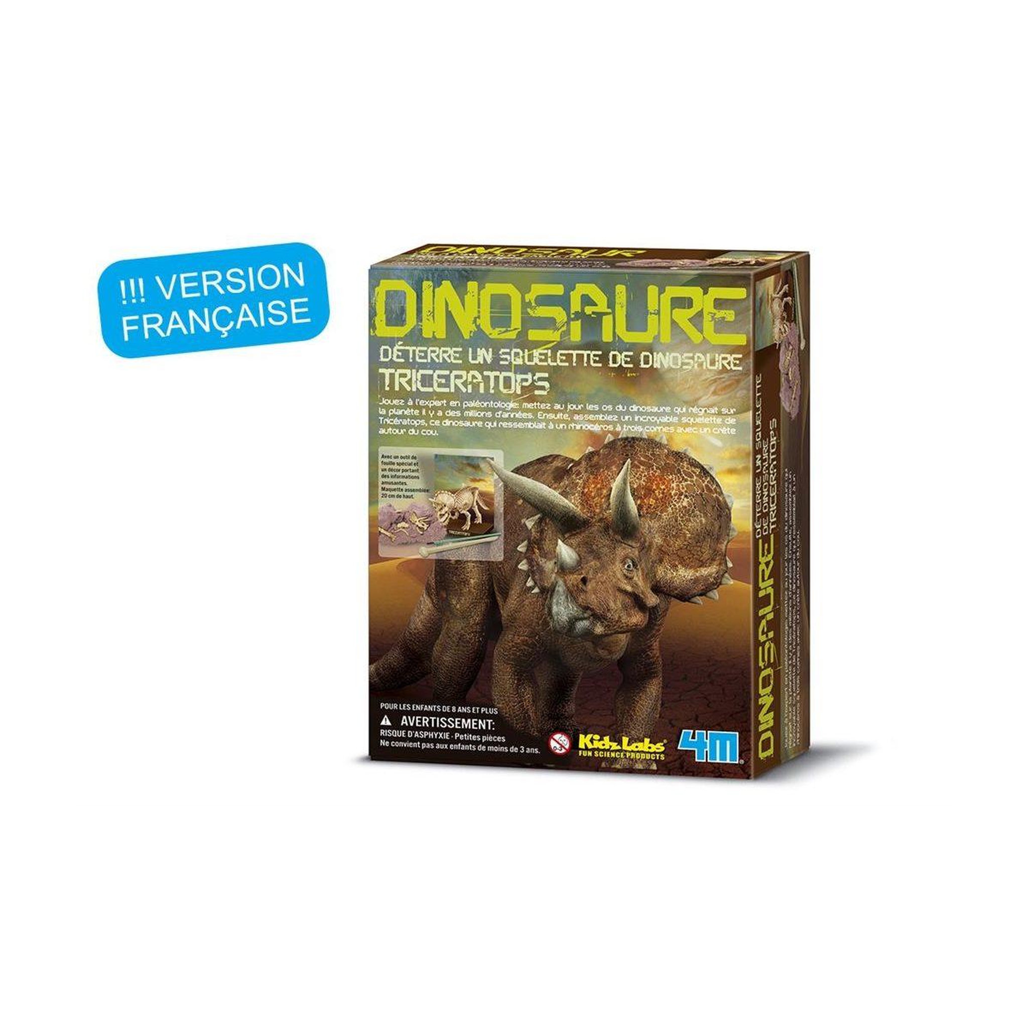 GRAINE CRÉATIVE Deterre ton dinosaure triceratops