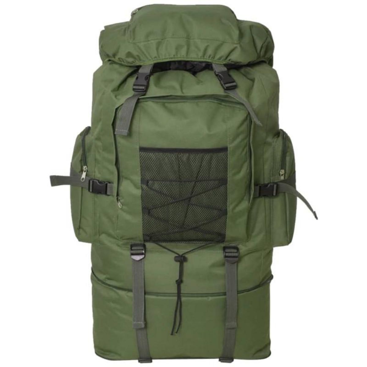 VIDAXL Sac à dos en style d armée XXL 100 L Vert