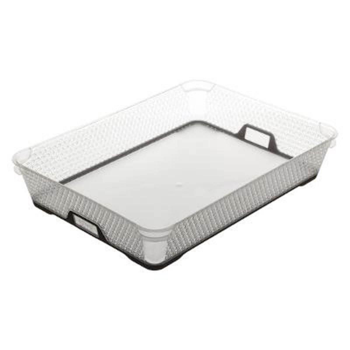  Bac de Rangement en Plastique  Duo  6,7L Taupe