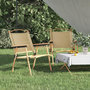 Voir la diapositive 1 : VIDAXL Chaises de camping lot de 2 Beige 54x55x78 cm Tissu Oxford