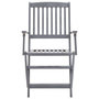 Voir la diapositive 5 : VIDAXL Chaises pliables d'exterieur lot de 2 et coussins Bois d'acacia