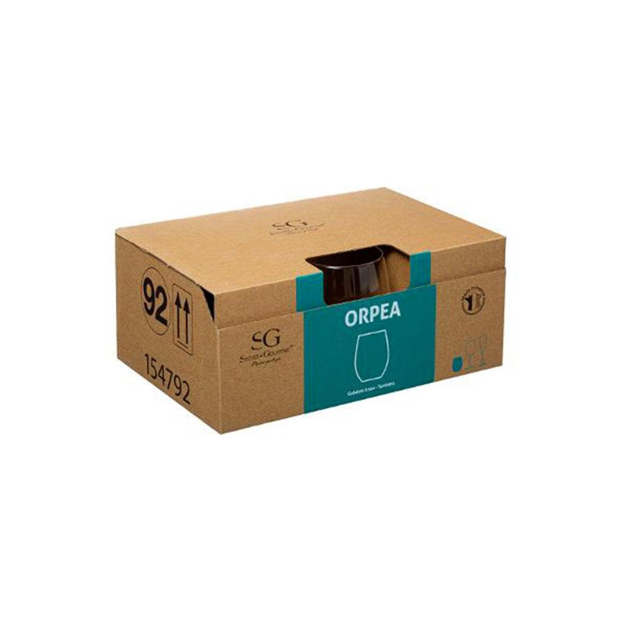 Voir la diapositive 3 : Paris Prix Lot de 6 verres à eau  orpea  36cl transparent