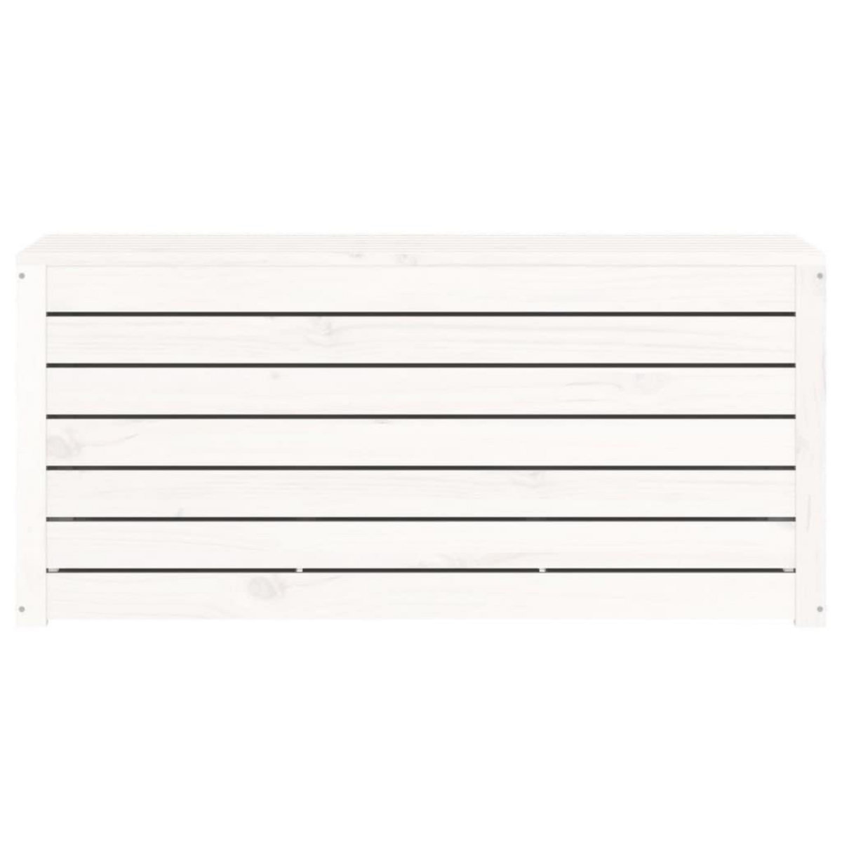 VIDAXL Boîte de jardin blanc 101x50,5x46,5 cm bois massif de pin
