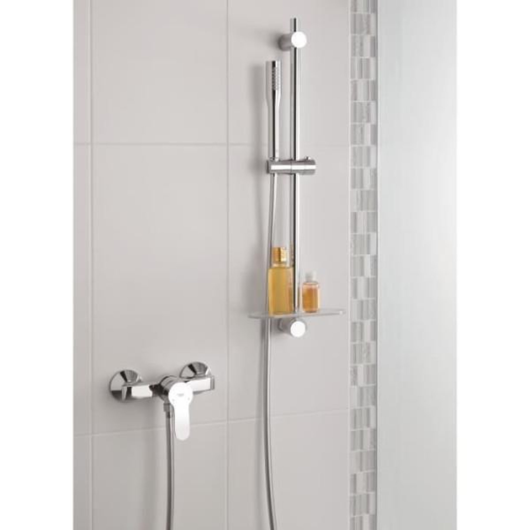 Voir la diapositive 4 : Grohe Pommeau de douche grohe vitalio get stick - 1 jet - technologie anti-brûlure et économie d'eau - chromé