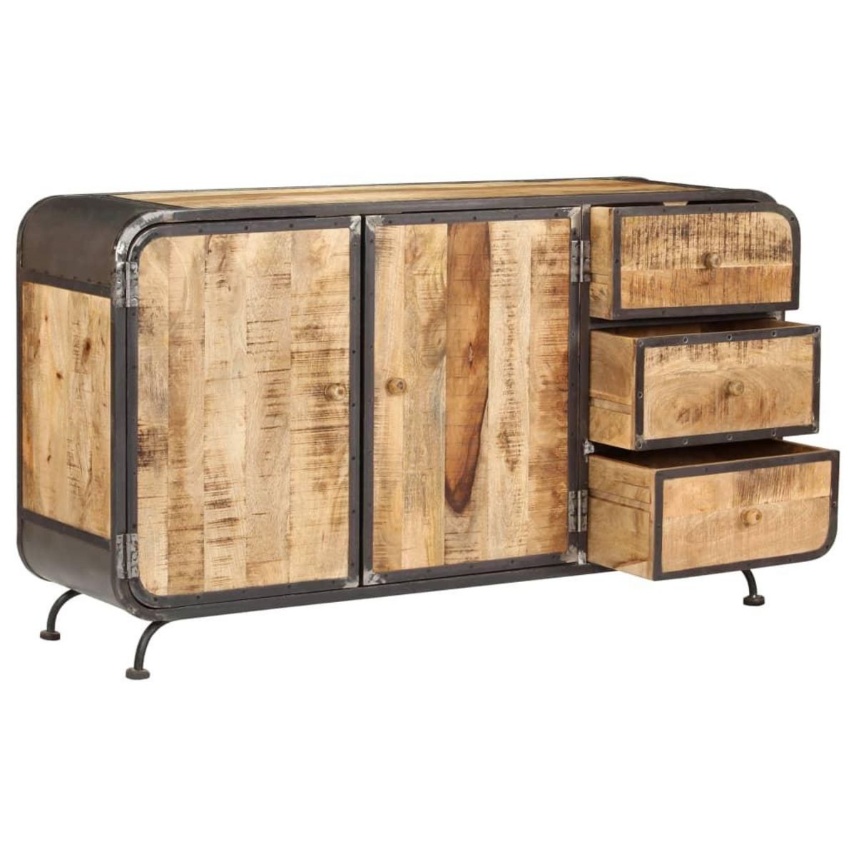 VIDAXL Buffet 140x40x80 cm bois d'acacia solide