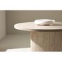 Voir la diapositive 3 : Paris Prix Table Basse Effet Travertin  Haron  80cm Beige