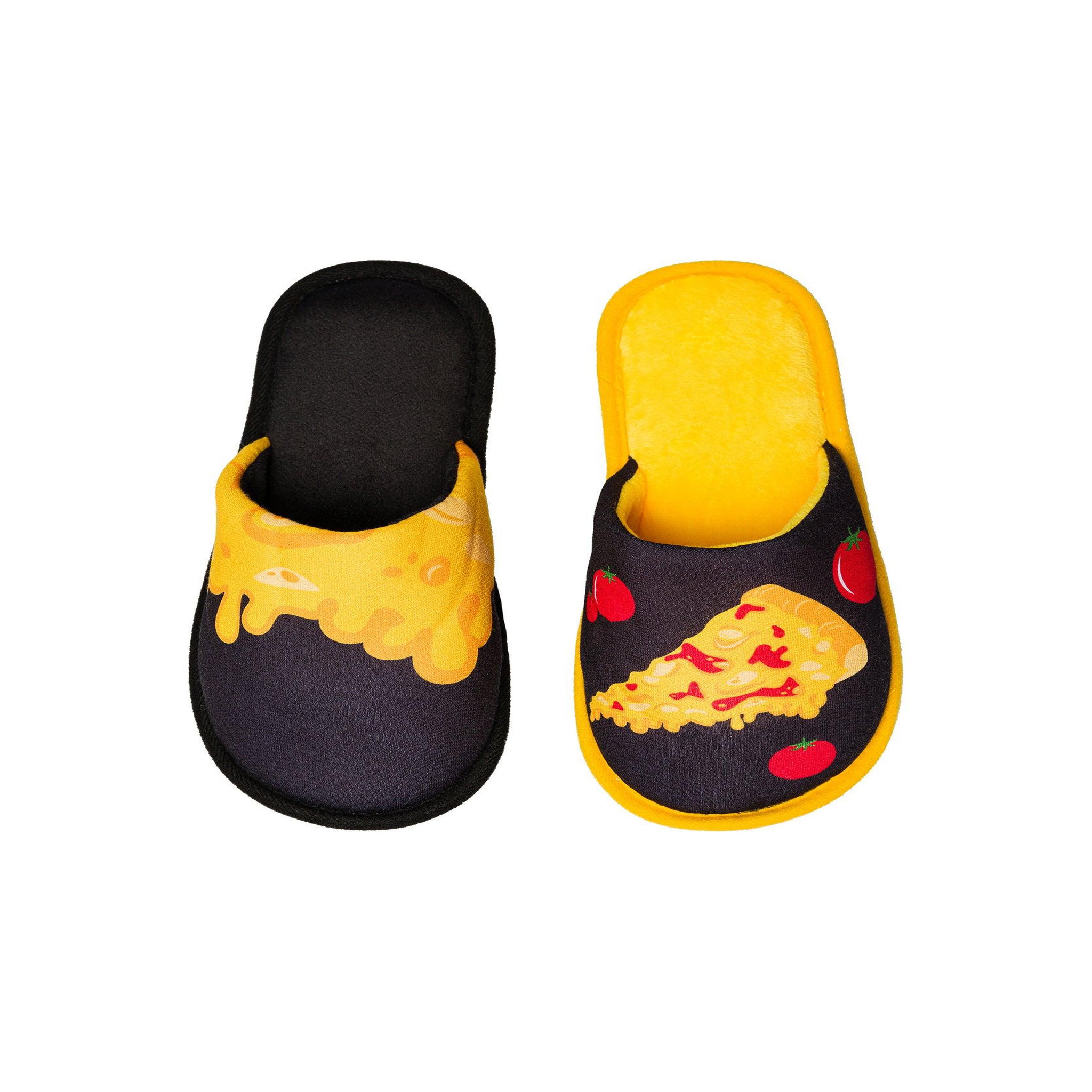 Voir la diapositive 3 : DEDOLES Pantoufles pizza au fromage