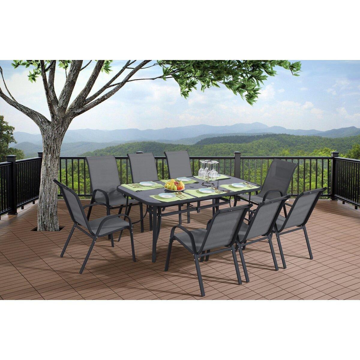 Habitat et Jardin Table de jardin  Cordoba  - Phoenix - 8 places - Gris effet marbre