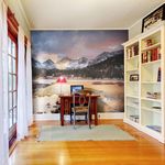 Paris Prix Papier Peint  Paysage de Montagne Printemps Arrive. Coloris disponibles : Multicolore