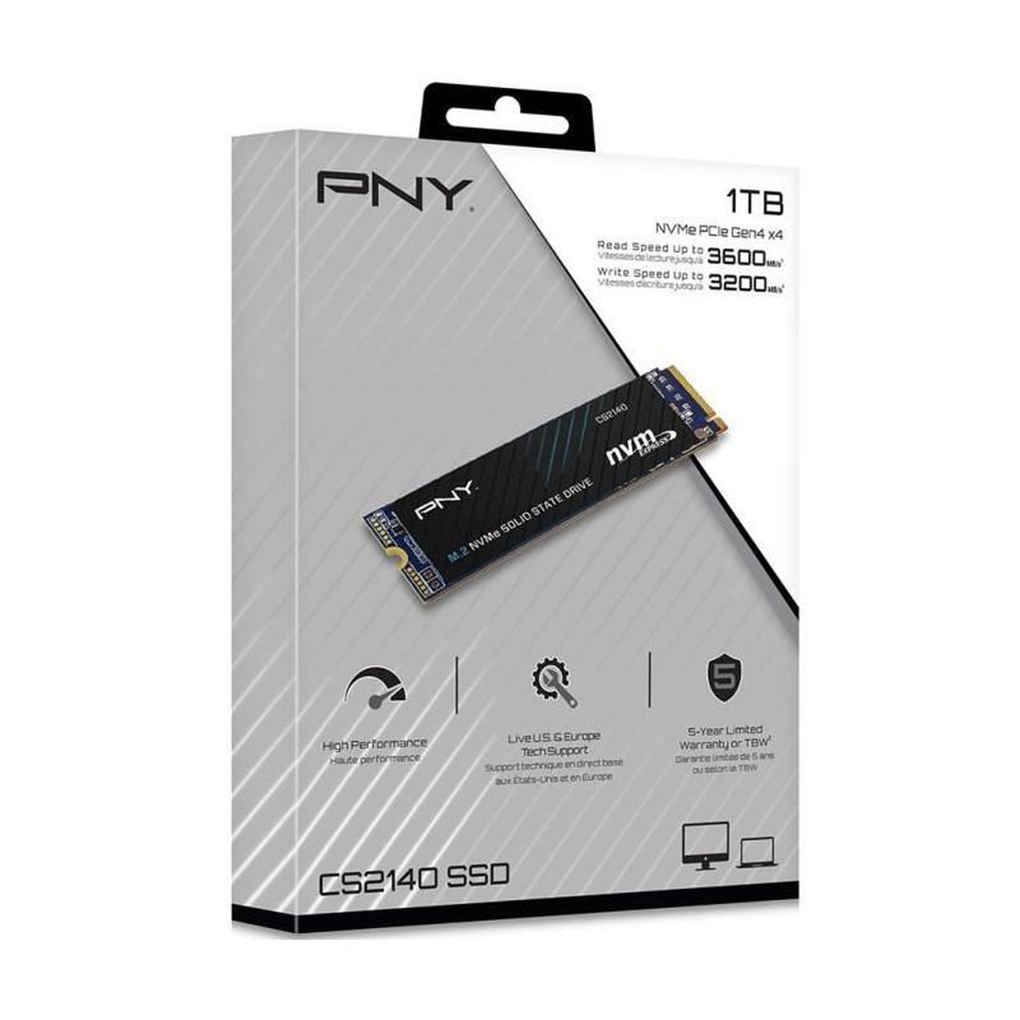 Voir la diapositive 3 : PNY PNY - CS2140 - SSD - 1 To - M.2