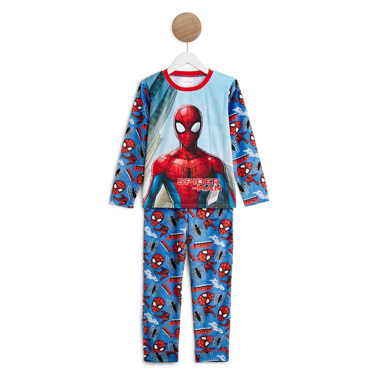 SPIDERMAN Ensemble pyjama velours garçon