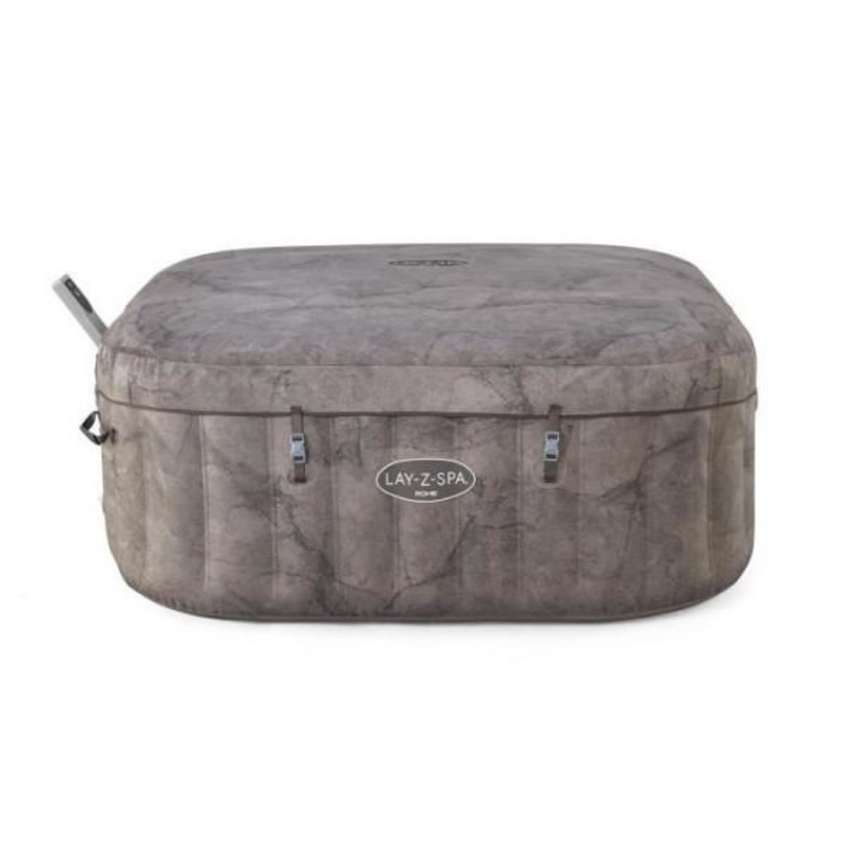 BESTWAY Spa gonflable BESTWAY - Lay-Z-Spa Rome - 140 airjets - 180 x 180 x 71 cm - 4 a 6 places - Carré (couverture, cartouche, diffuse